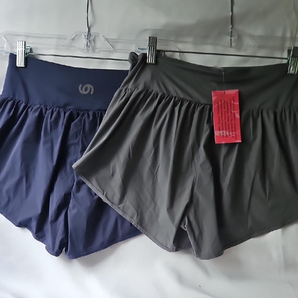 2 Pair New Cadmus Womens Lg Water Wick Athletic Shorts